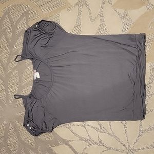 Soft cold shoulder top